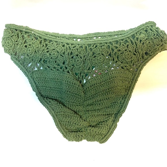 Crochet Bikini Bottoms - Olive - Picture 5 of 5